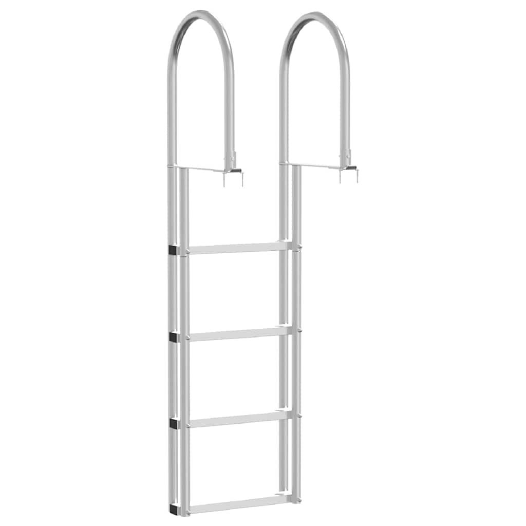 4-trinns dokkestige sølv 45 ×11,5 ×162 cm Aluminium