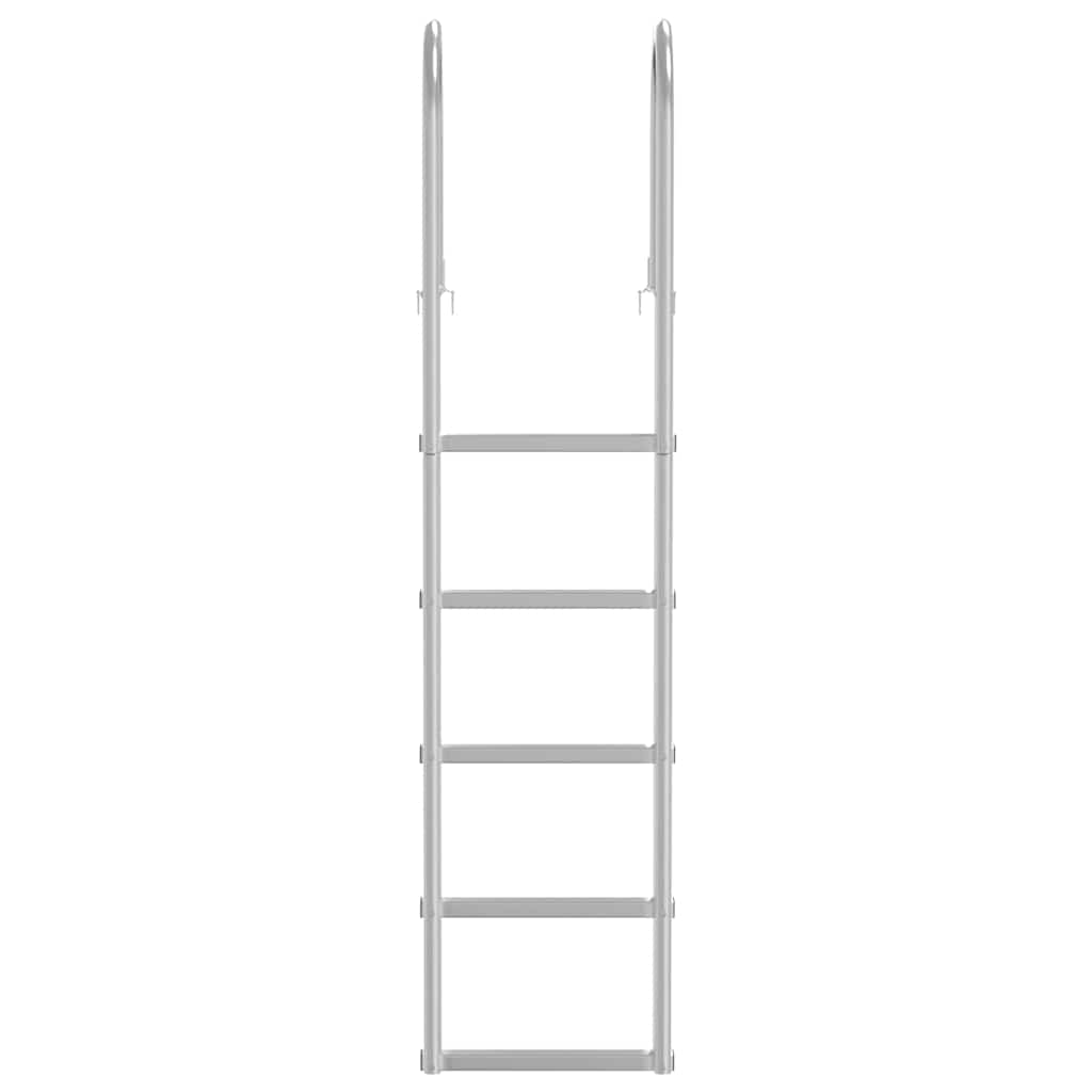 5-trinns dokkestige sølv 45 ×11,5 ×190 cm Aluminium