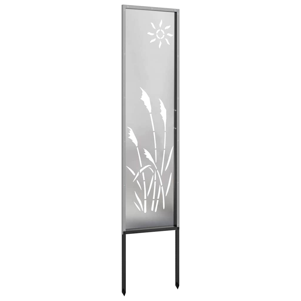 Hageprivat skjerm Fretwork sølv 32 x 140 cm Rustfritt stål