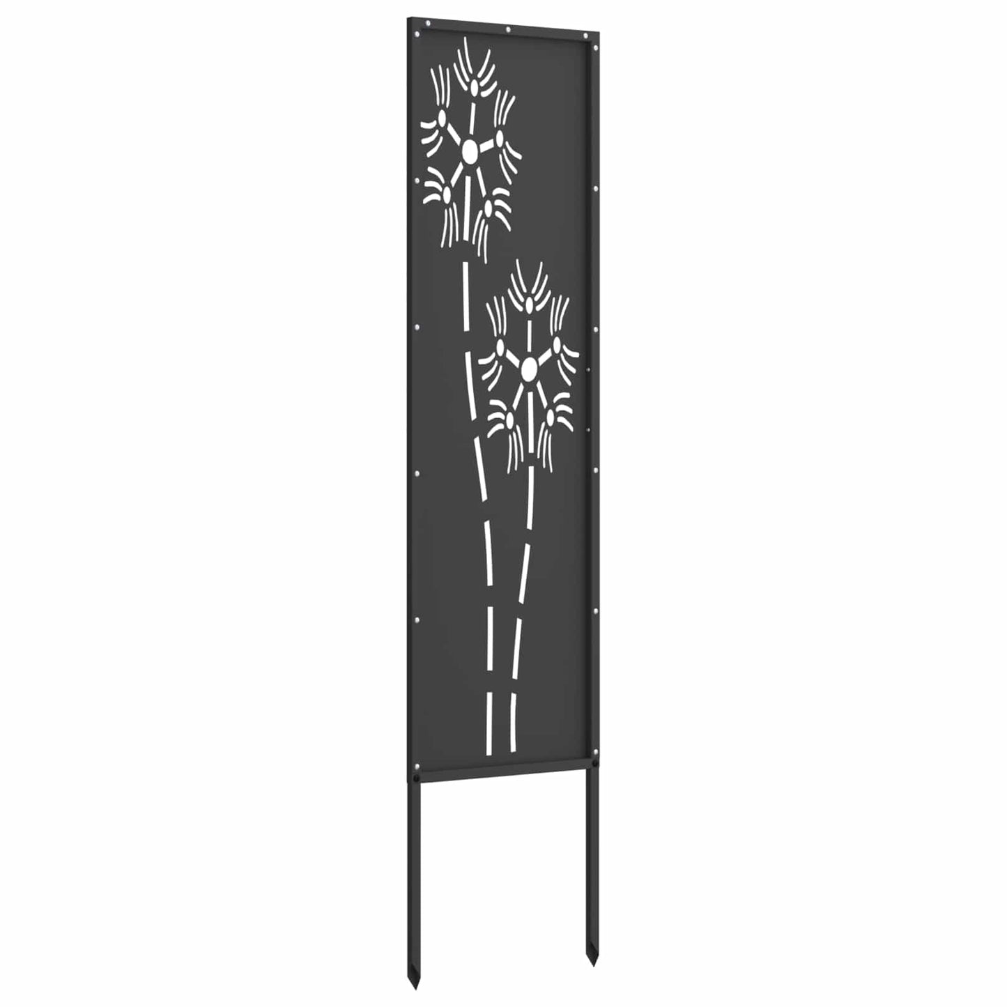 Hageprivat skjerm Fretwork Svart 32 x 140 cm Kaldvalsestål