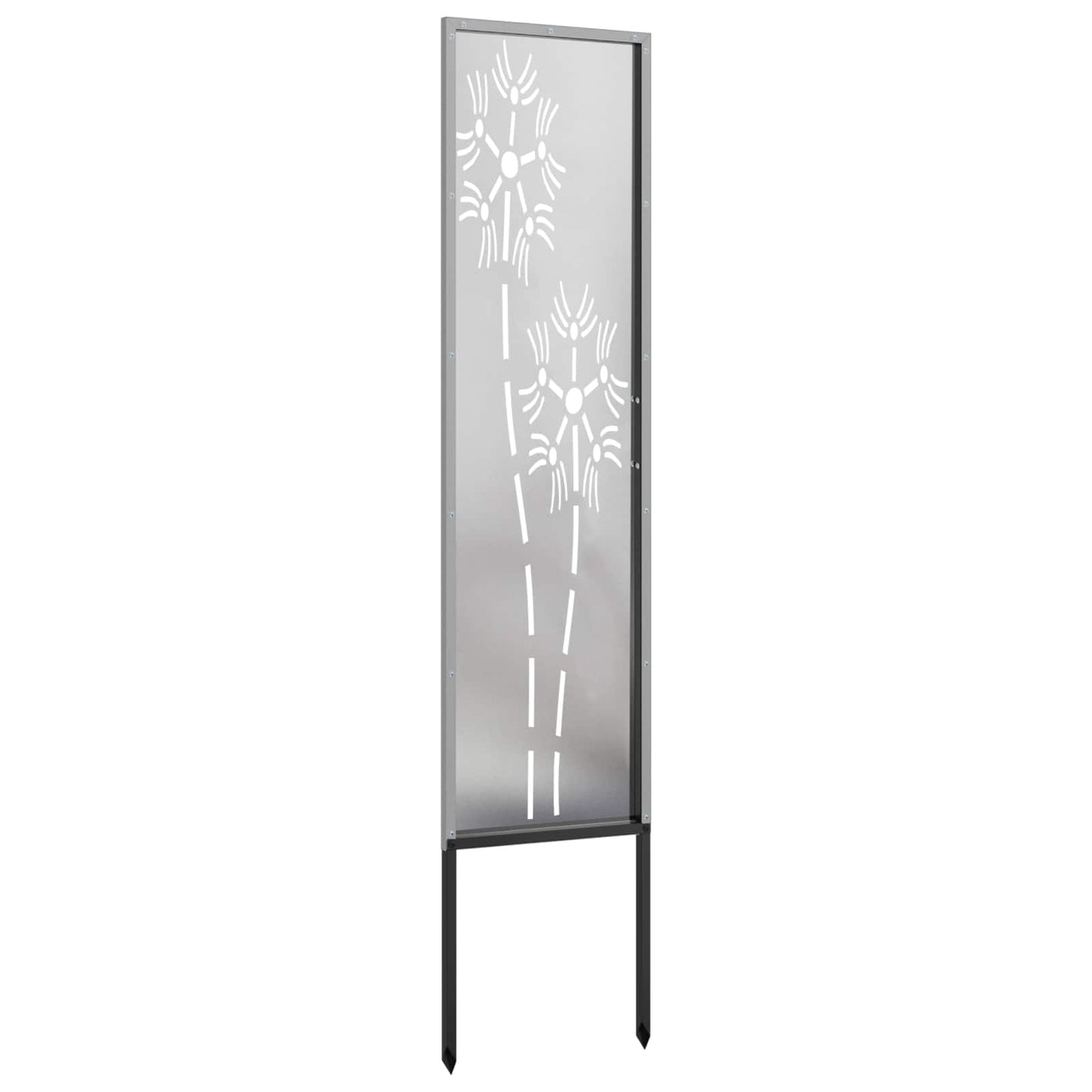 Hageprivat skjerm Fretwork sølv 32 x 140 cm Rustfritt stål