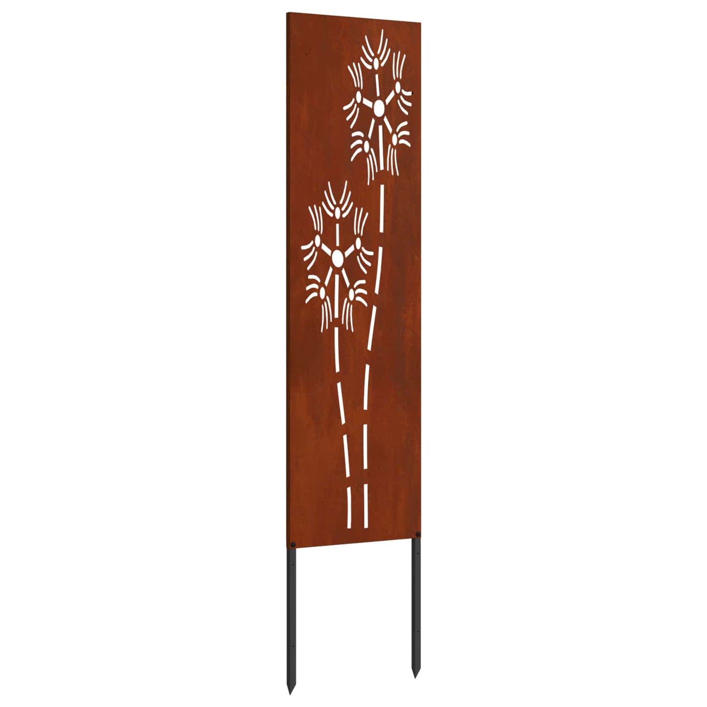 Hageprivat skjerm Fretwork Rusten 32 x 140 cm Cortenstål