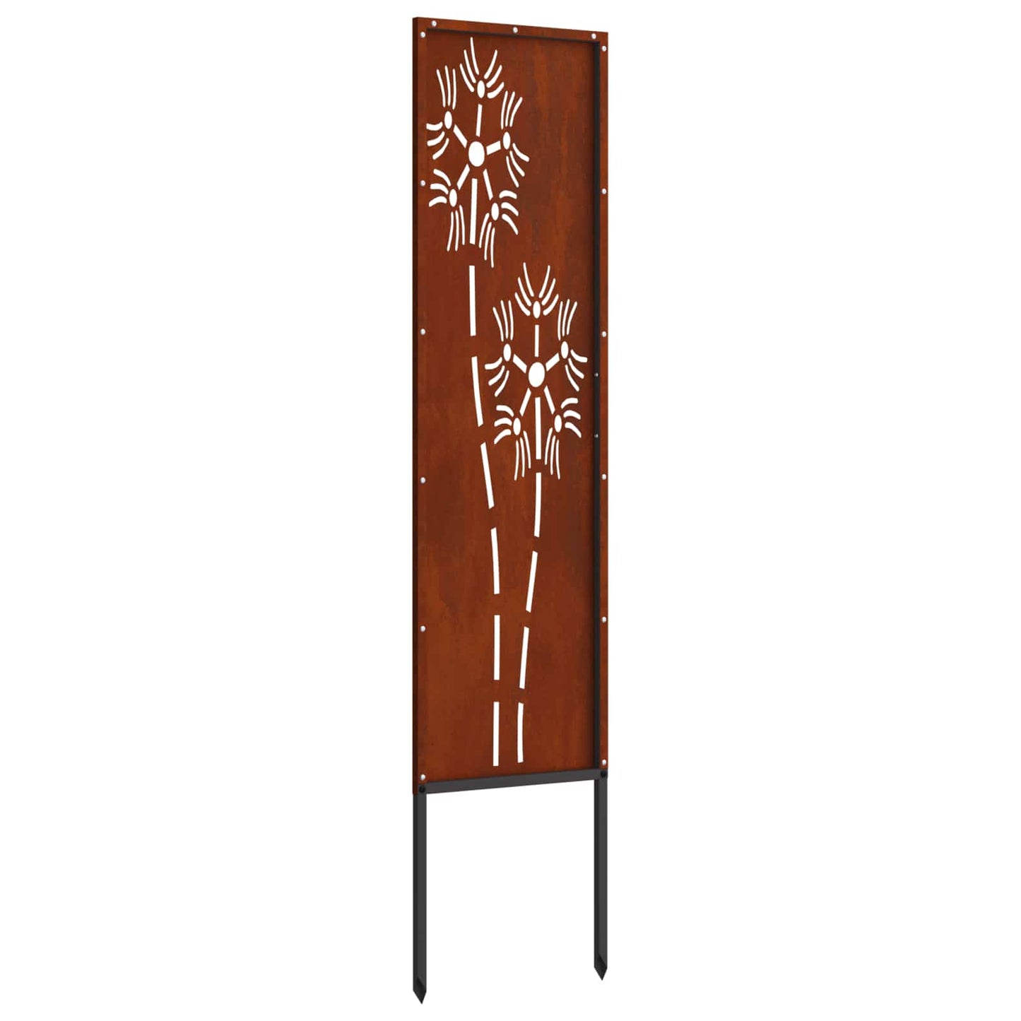Hageprivat skjerm Fretwork Rusten 32 x 140 cm Cortenstål