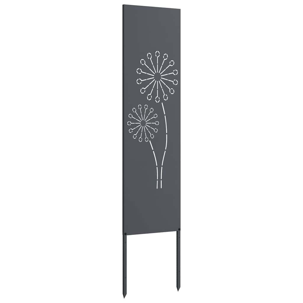 Hageprivat skjerm Fretwork Antrasitt 32 x 140 cm Kaldvalsestål