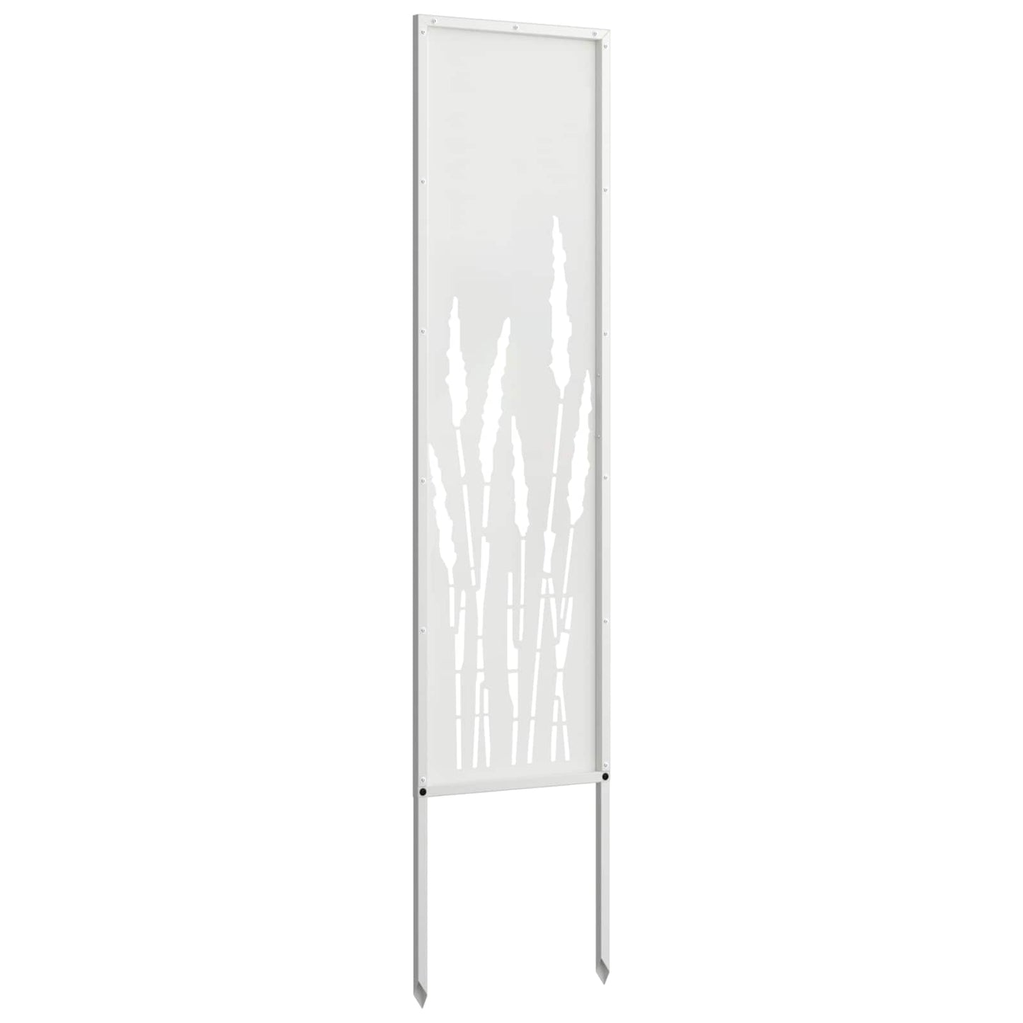 Hageprivat skjerm Fretwork Hvit 32 x 140 cm Kaldvalsestål