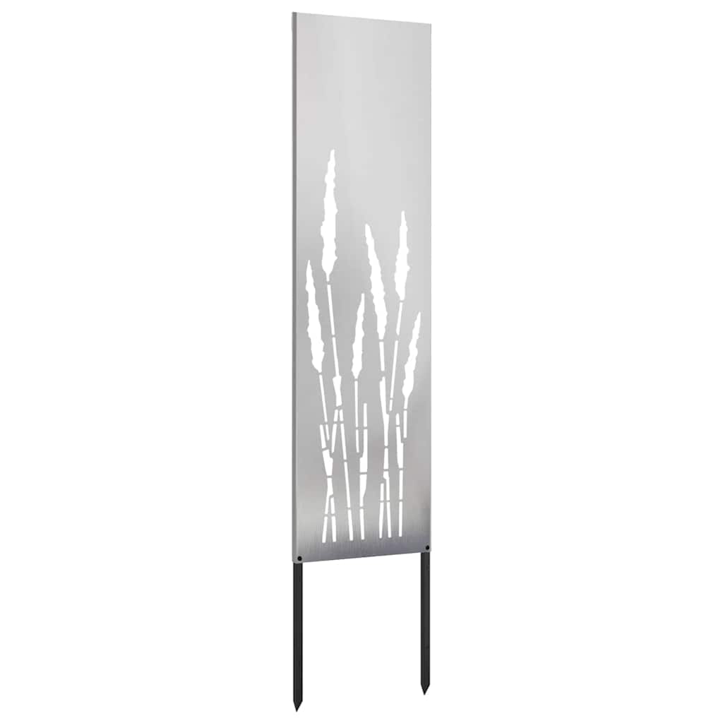 Hageprivat skjerm Fretwork sølv 32 x 140 cm Rustfritt stål
