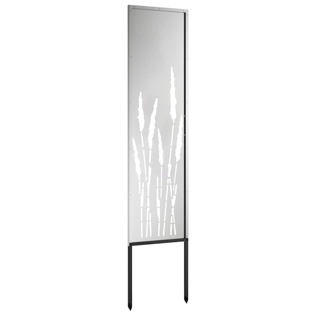 Hageprivat skjerm Fretwork sølv 32 x 140 cm Galvanisert stål