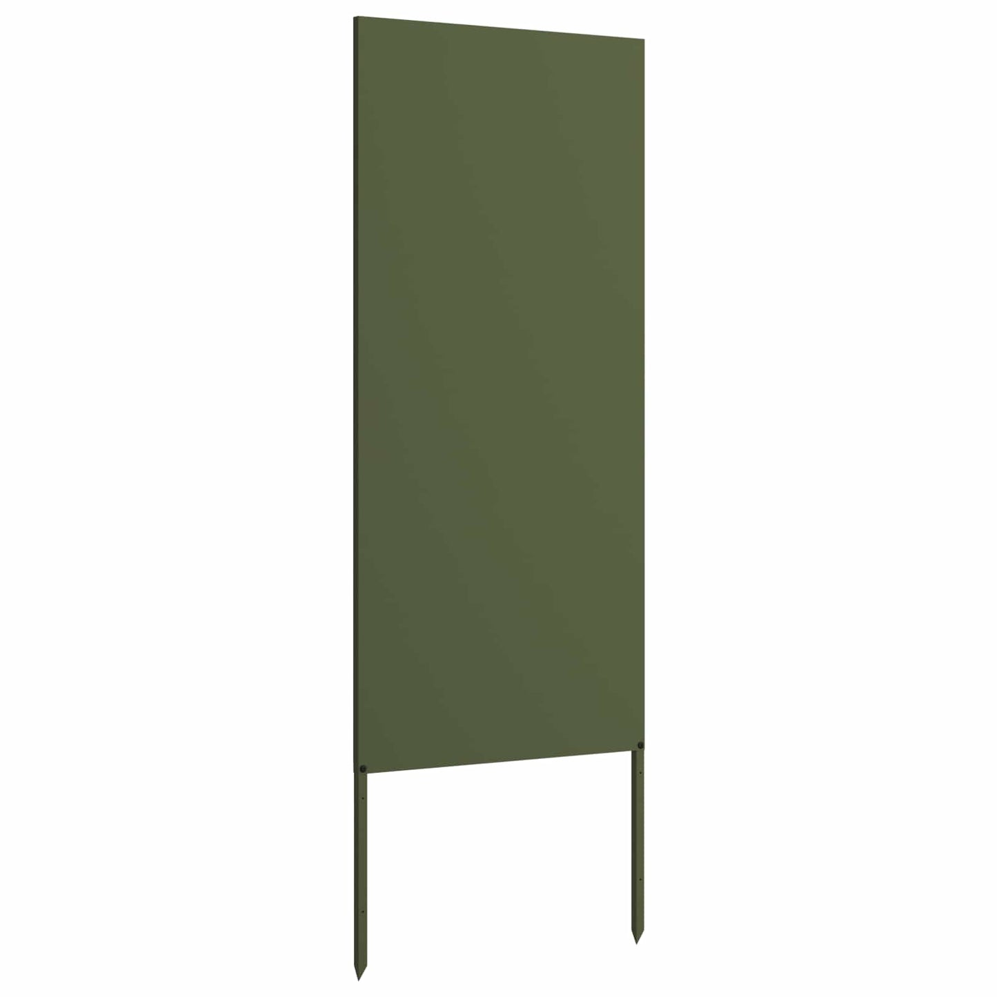 Hageprivat skjerm Olivengrønn 50 x 140 cm Kaldvalsestål