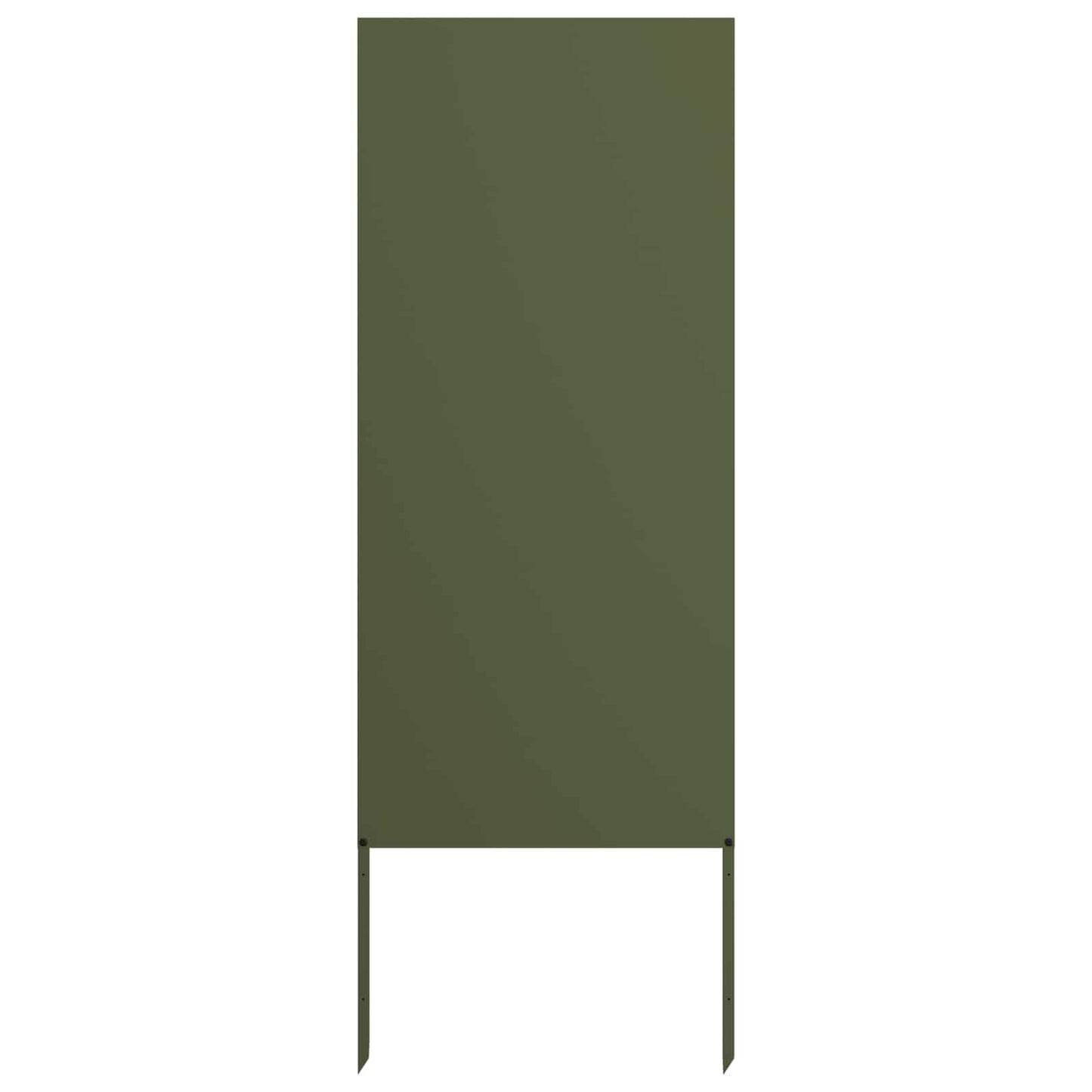 Hageprivat skjerm Olivengrønn 50 x 140 cm Kaldvalsestål