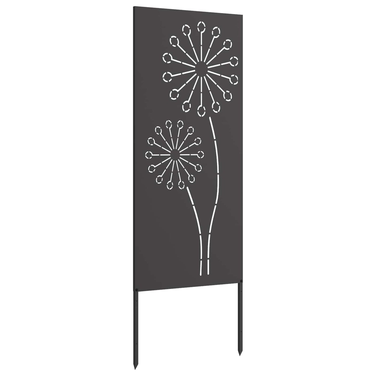 Hageprivat skjerm Fretwork Svart 50 x 140 cm Kaldvalsestål