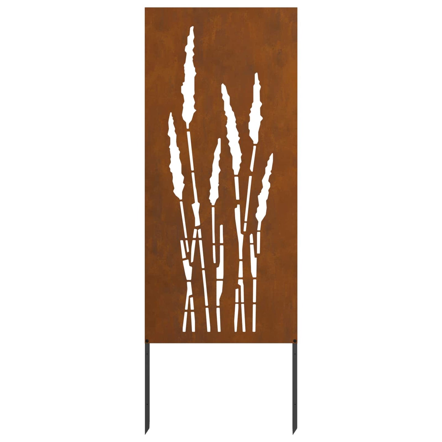 Hageprivat skjerm Blomster Rusten 50 x 140 cm Cortenstål