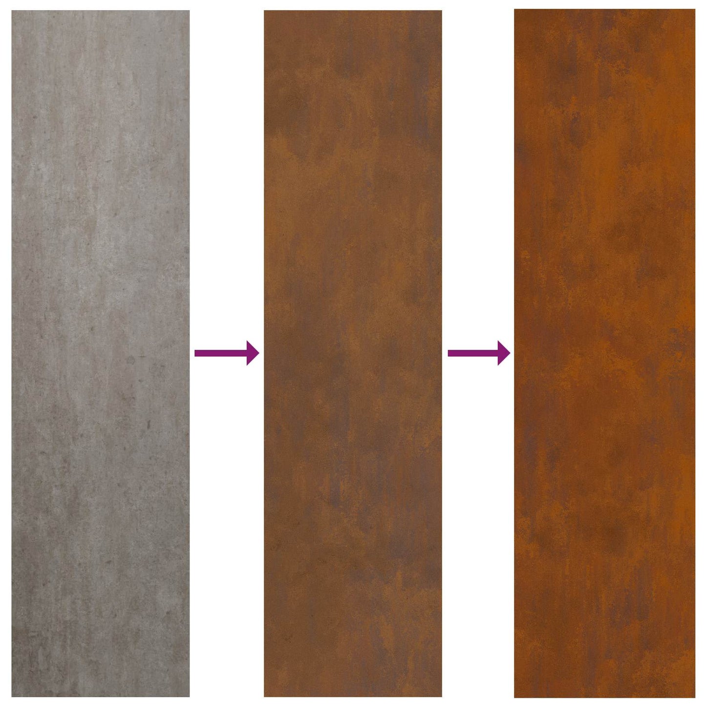 Hageprivat skjerm Blomster Rusten 50 x 140 cm Cortenstål