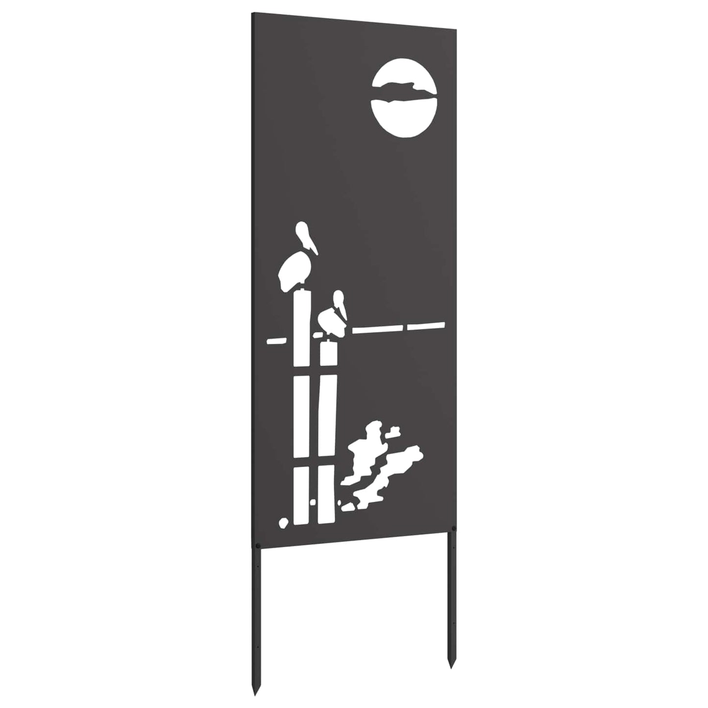 Hageprivat skjerm Fretwork Svart 50 x 140 cm Kaldvalsestål