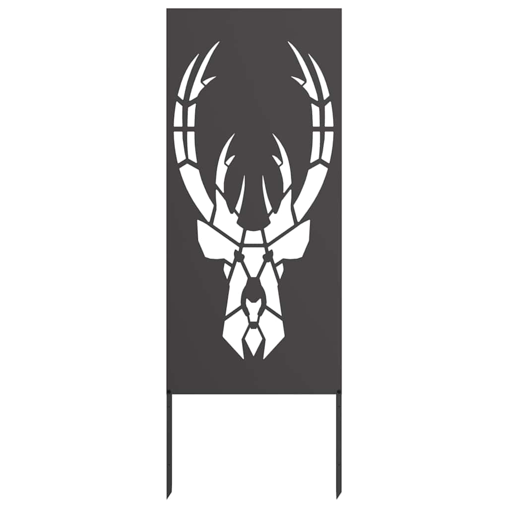 Hageprivat skjerm Dyretrykk Svart 50 x 140 cm Kaldvalsestål