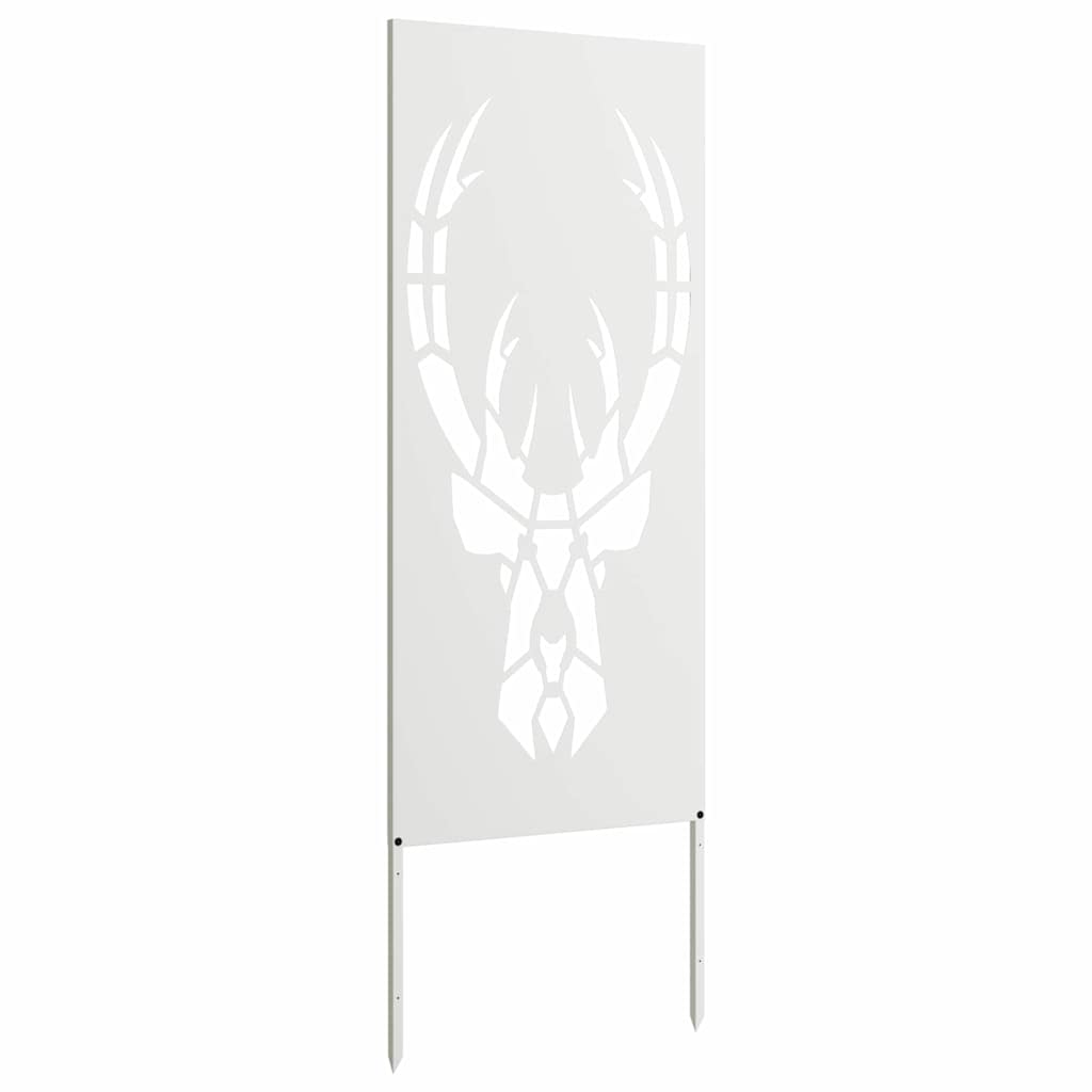 Hageprivat skjerm Dyretrykk Hvit 50 x 140 cm Kaldvalsestål