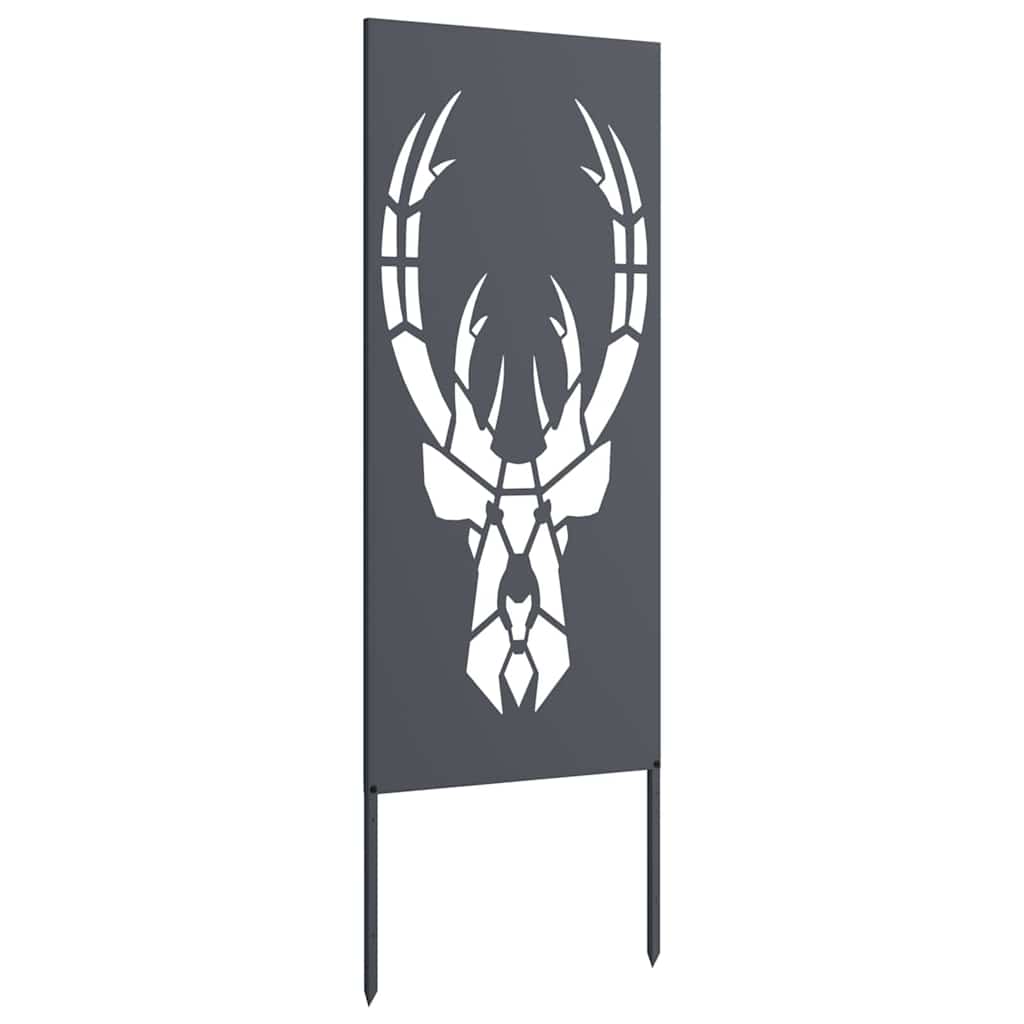 Hageprivat skjerm Dyretrykk Antrasitt 50 x 140 cm Kaldvalsestål