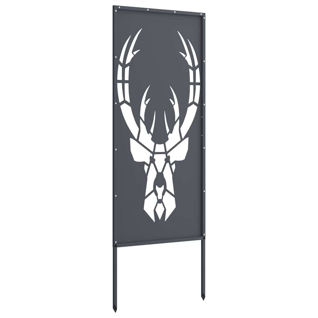 Hageprivat skjerm Dyretrykk Antrasitt 50 x 140 cm Kaldvalsestål