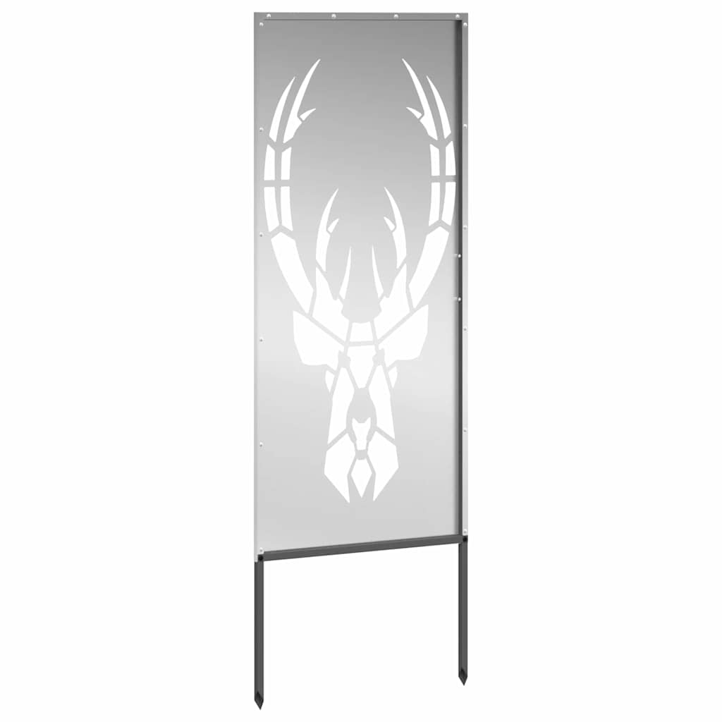 Hageprivat skjerm Dyretrykk sølv 50 x 140 cm Galvanisert stål