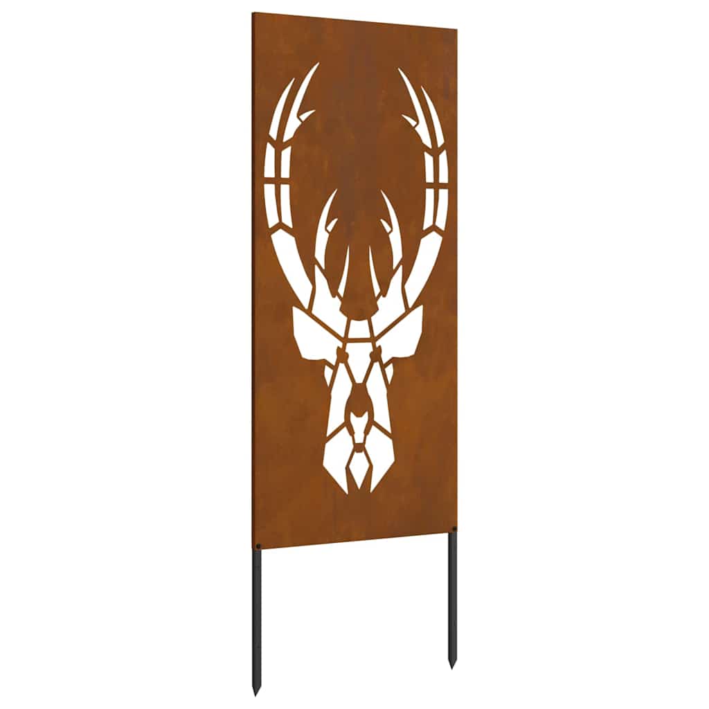 Hageprivat skjerm Dyretrykk Rusten 50 x 140 cm Cortenstål
