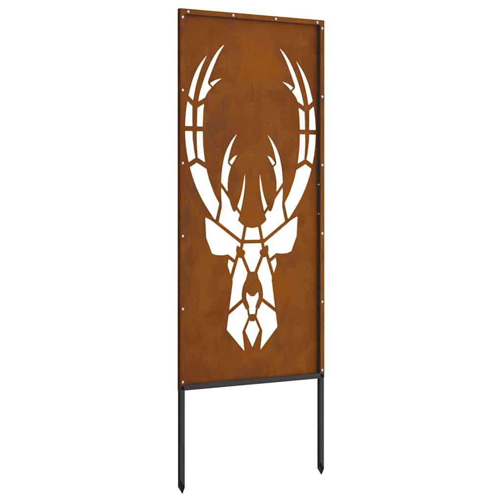 Hageprivat skjerm Dyretrykk Rusten 50 x 140 cm Cortenstål