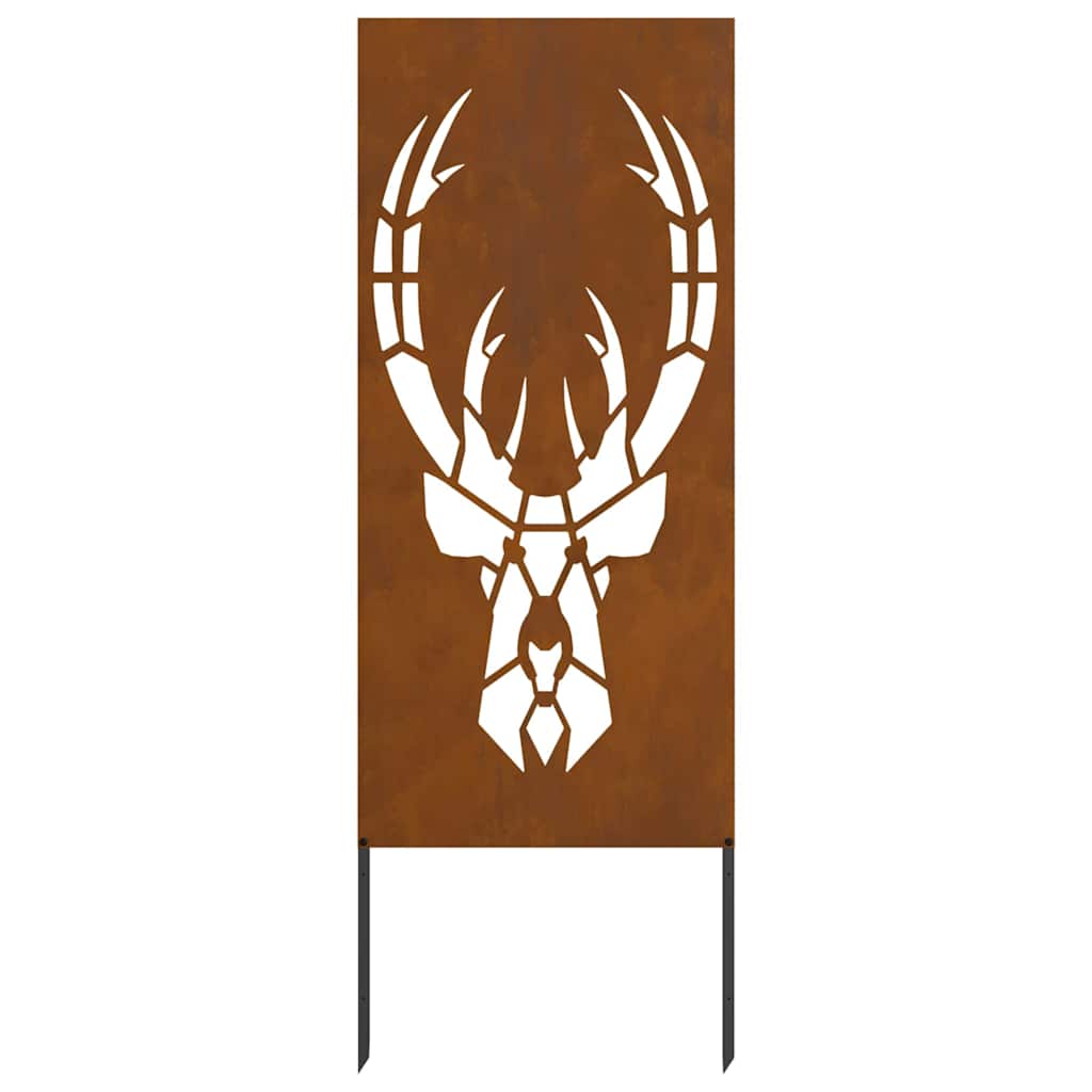 Hageprivat skjerm Dyretrykk Rusten 50 x 140 cm Cortenstål