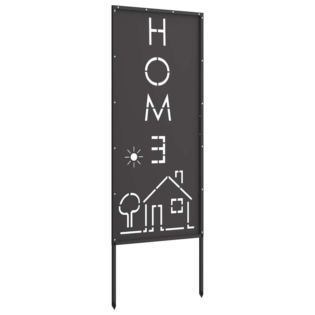 Hageprivat skjerm Fretwork Svart 50 x 140 cm Kaldvalsestål