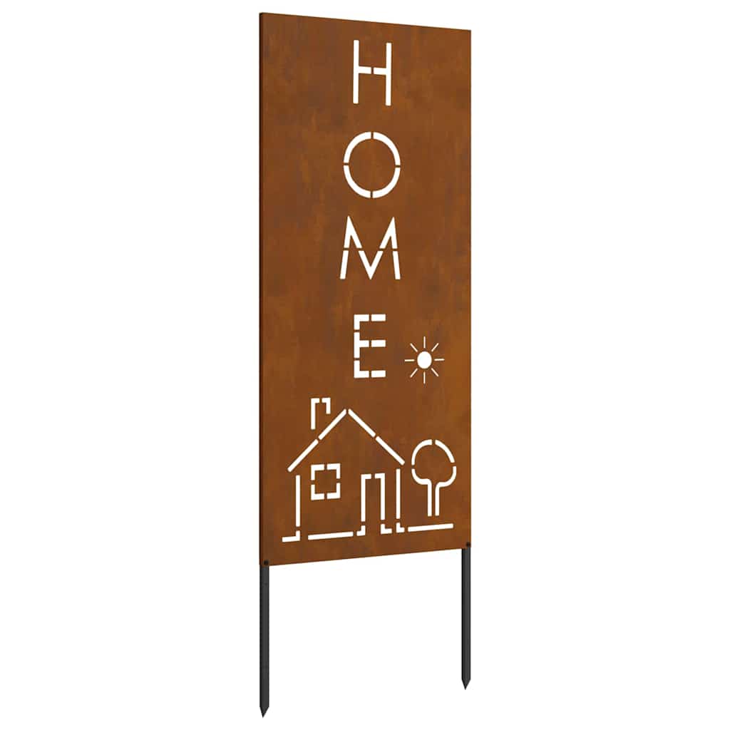 Hageprivat skjerm Fretwork Rusten 50 x 140 cm Cortenstål