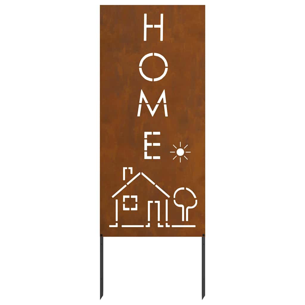 Hageprivat skjerm Fretwork Rusten 50 x 140 cm Cortenstål