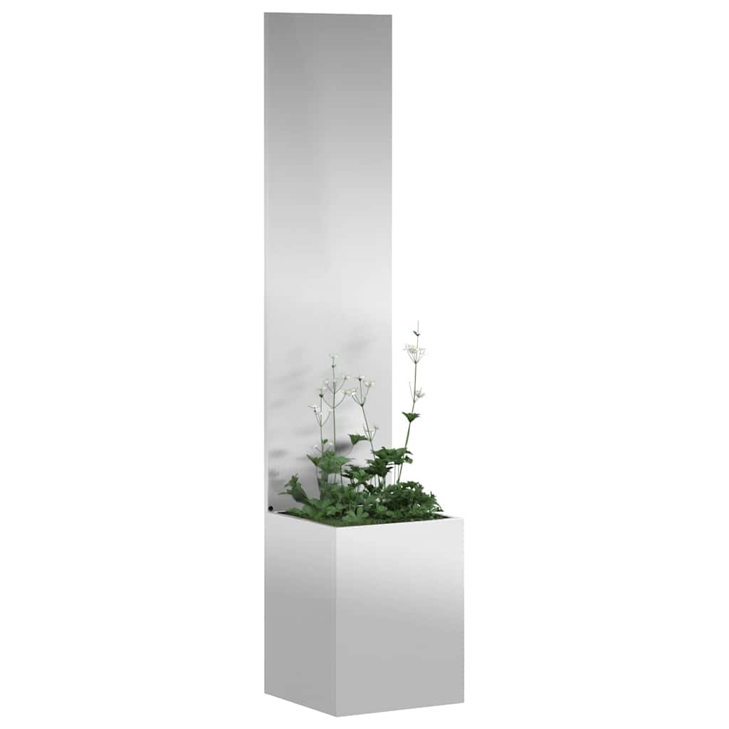 Hageprivat skjerm Fretwork sølv 32 x 150 cm Galvanisert stål