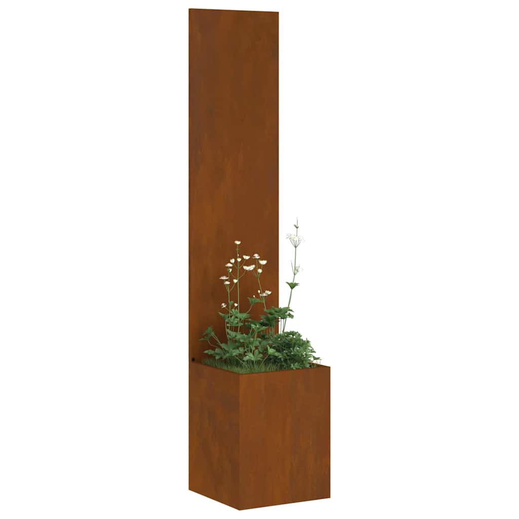 Hageprivat skjerm Fretwork Rusten 32 x 150 cm Cortenstål