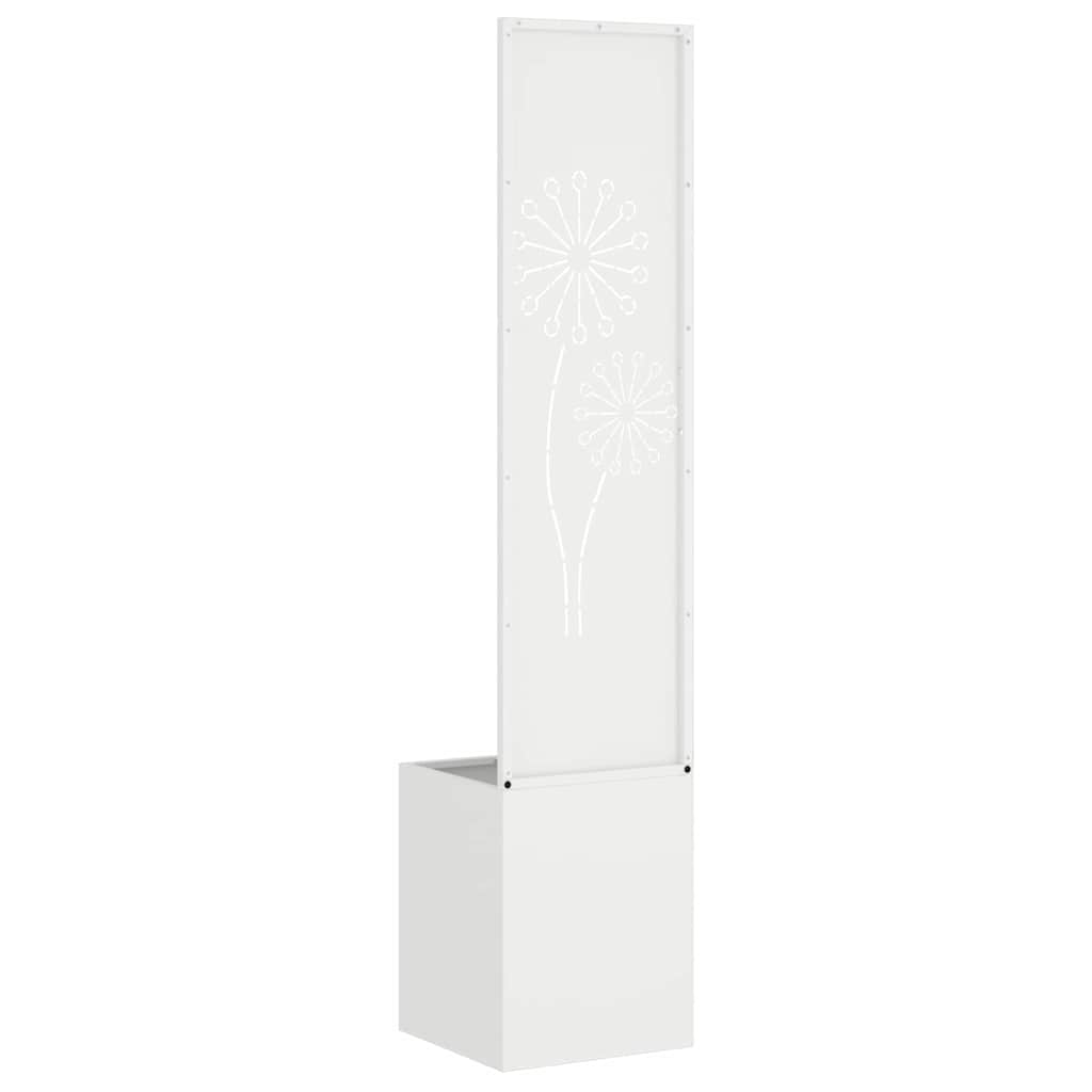 Hageprivat skjerm Fretwork Hvit 32 x 150 cm Kaldvalsestål