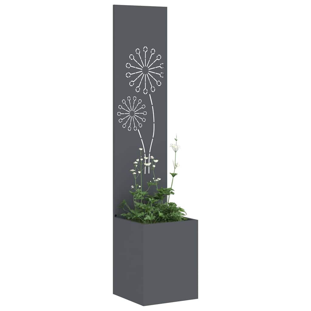 Hageprivat skjerm Fretwork Antrasitt 32 x 150 cm Kaldvalsestål
