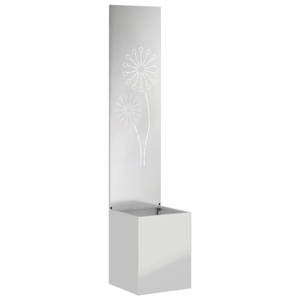 Hageprivat skjerm Fretwork sølv 32 x 150 cm Galvanisert stål