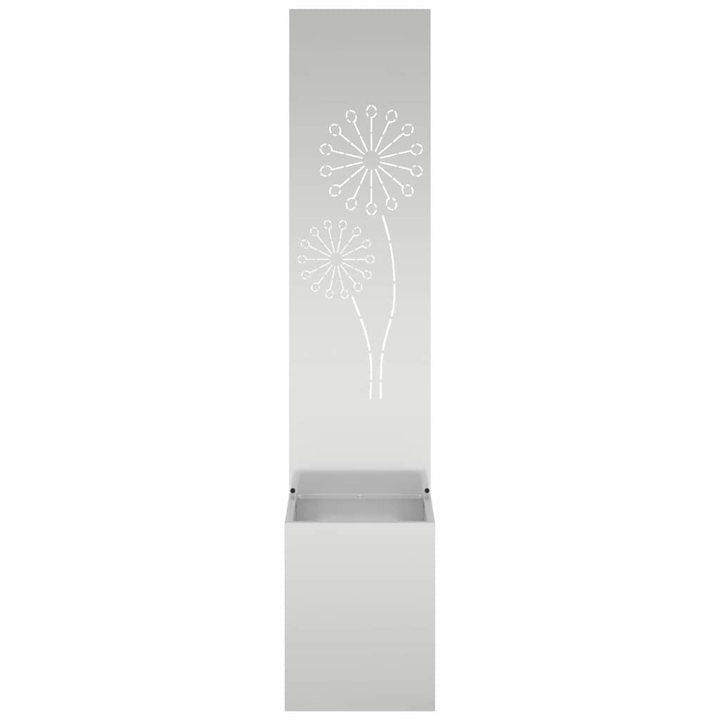 Hageprivat skjerm Fretwork sølv 32 x 150 cm Galvanisert stål