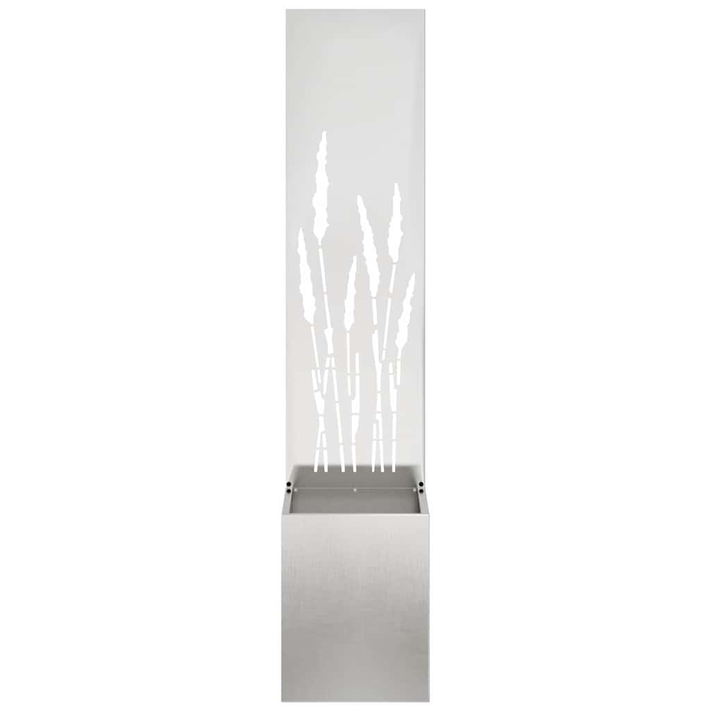 Hageprivat skjerm Fretwork Sølv 32 x 150 cm Rustfritt stål