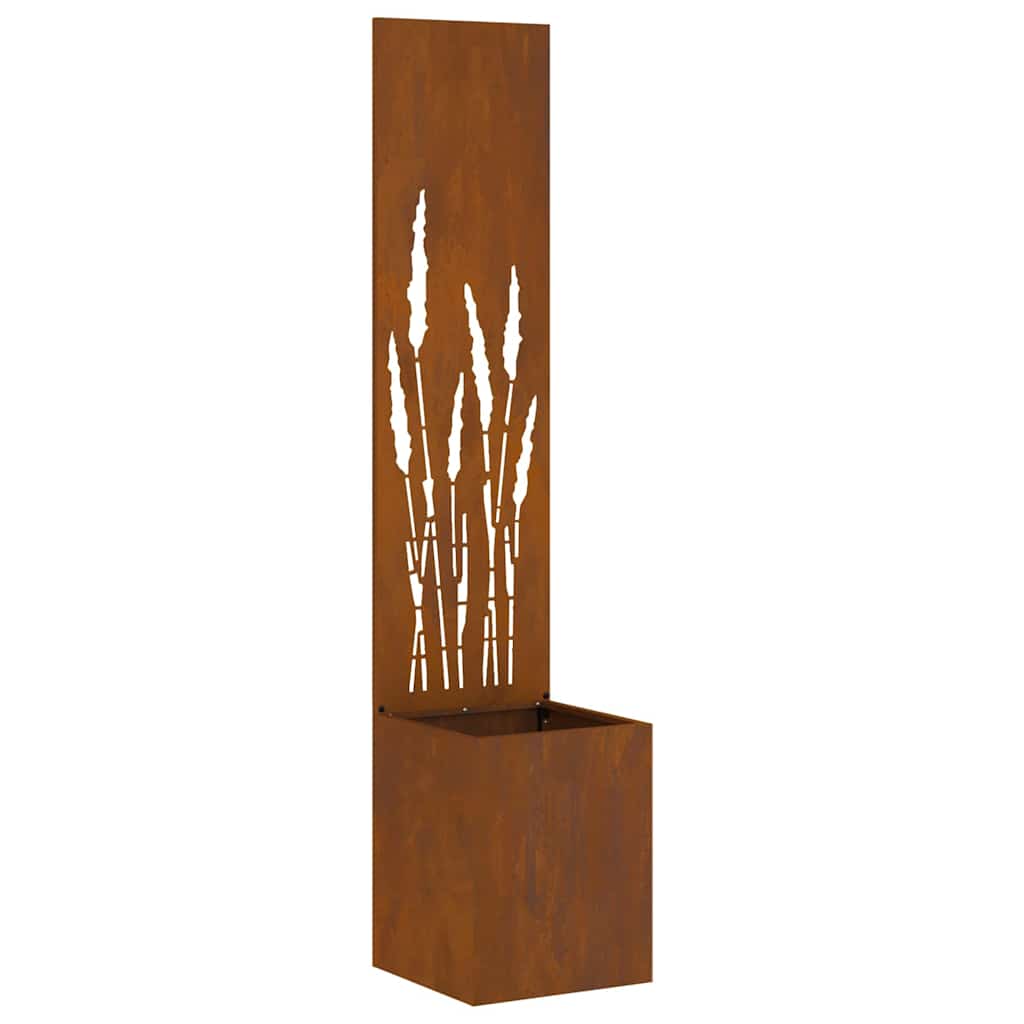 Hageprivat skjerm Fretwork Rusten 32 x 150 cm Cortenstål