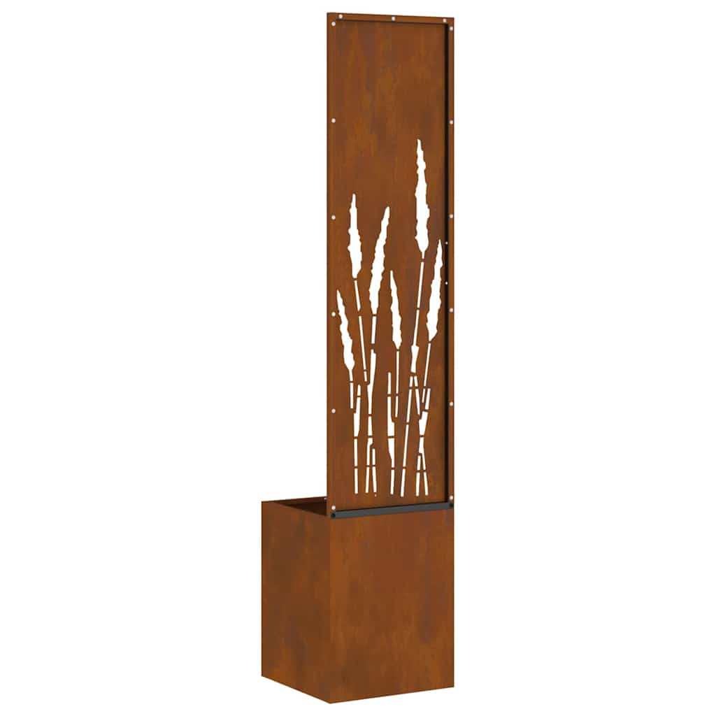 Hageprivat skjerm Fretwork Rusten 32 x 150 cm Cortenstål