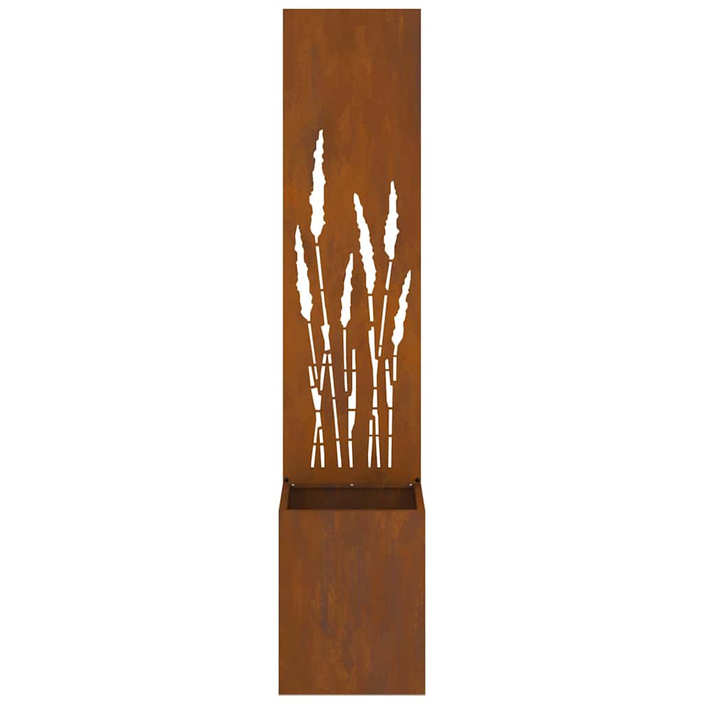 Hageprivat skjerm Fretwork Rusten 32 x 150 cm Cortenstål