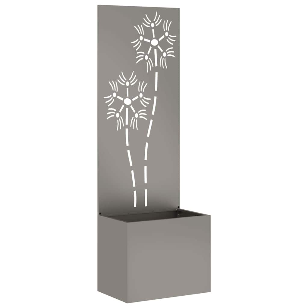 Hageprivat skjerm Blomster Rusten 50 x 32 x 150 cm Cortenstål