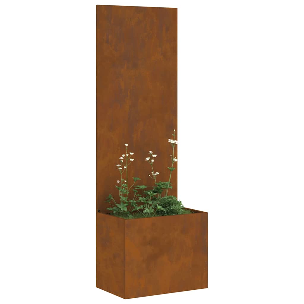 Hageprivat skjerm Fretwork Rusten 50 x 32 x 150 cm Cortenstål