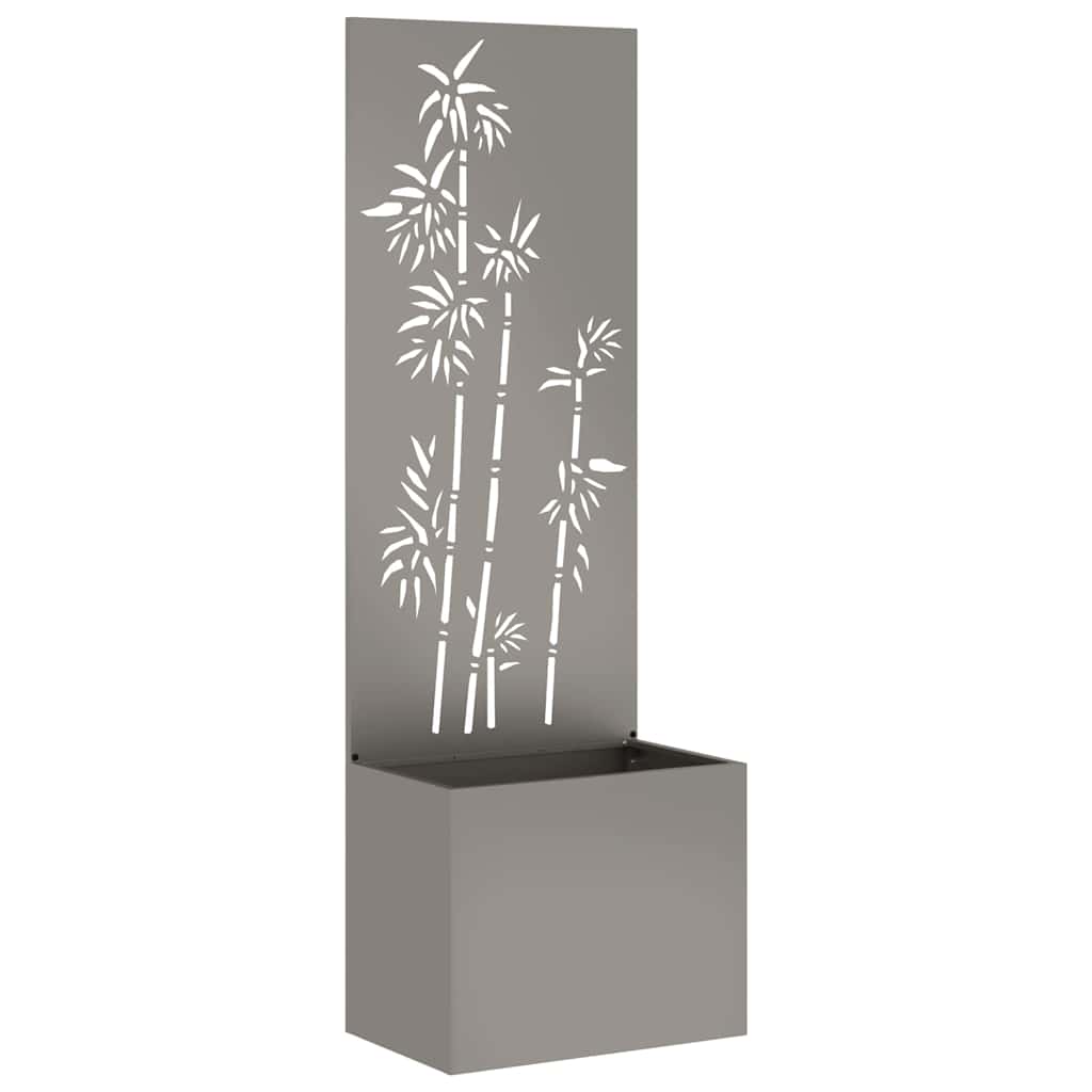 Hageprivat skjerm Blomster Rusten 50 x 150 cm Cortenstål