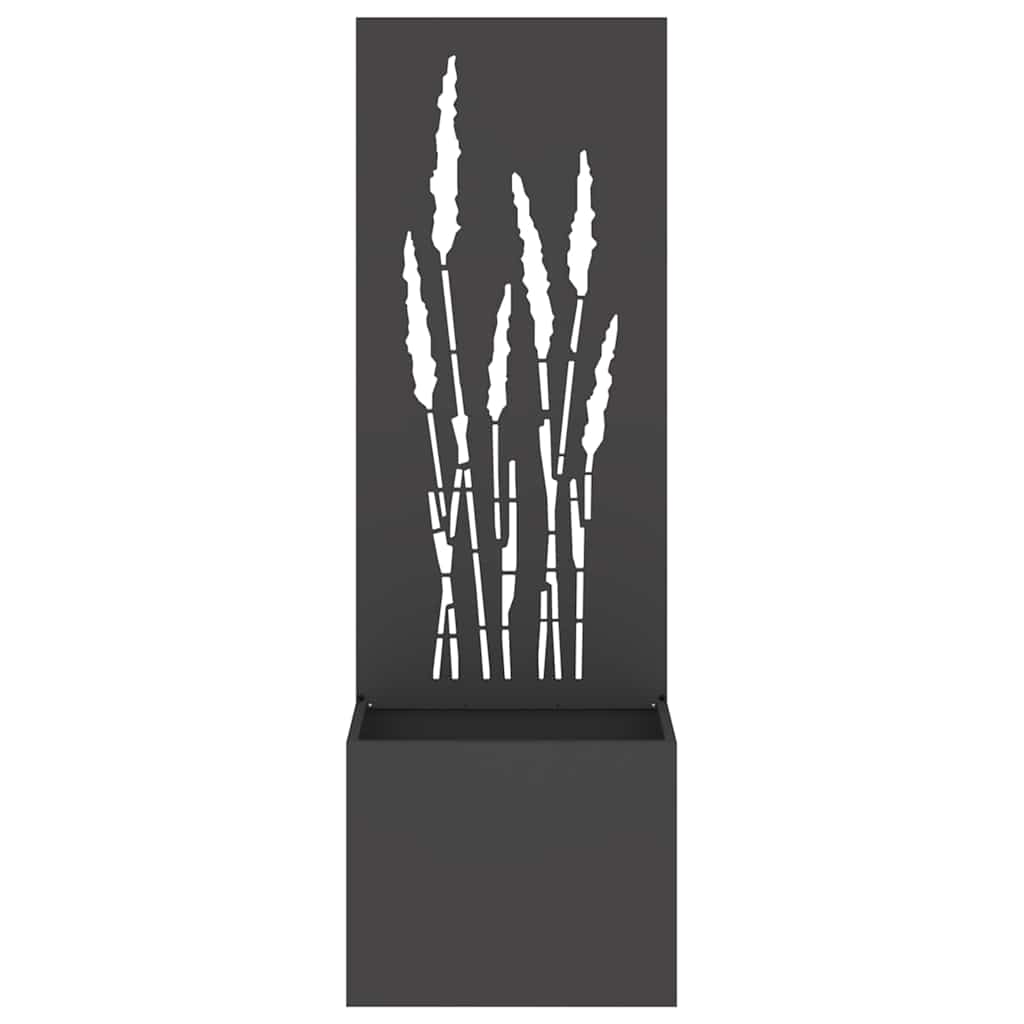 Hageprivat skjerm Fretwork Svart 50 x 150 cm Kaldvalsestål