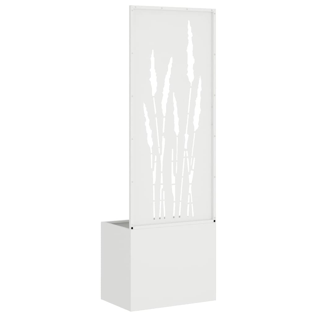 Hageprivat skjerm Fretwork Hvit 50 x 150 cm Kaldvalsestål