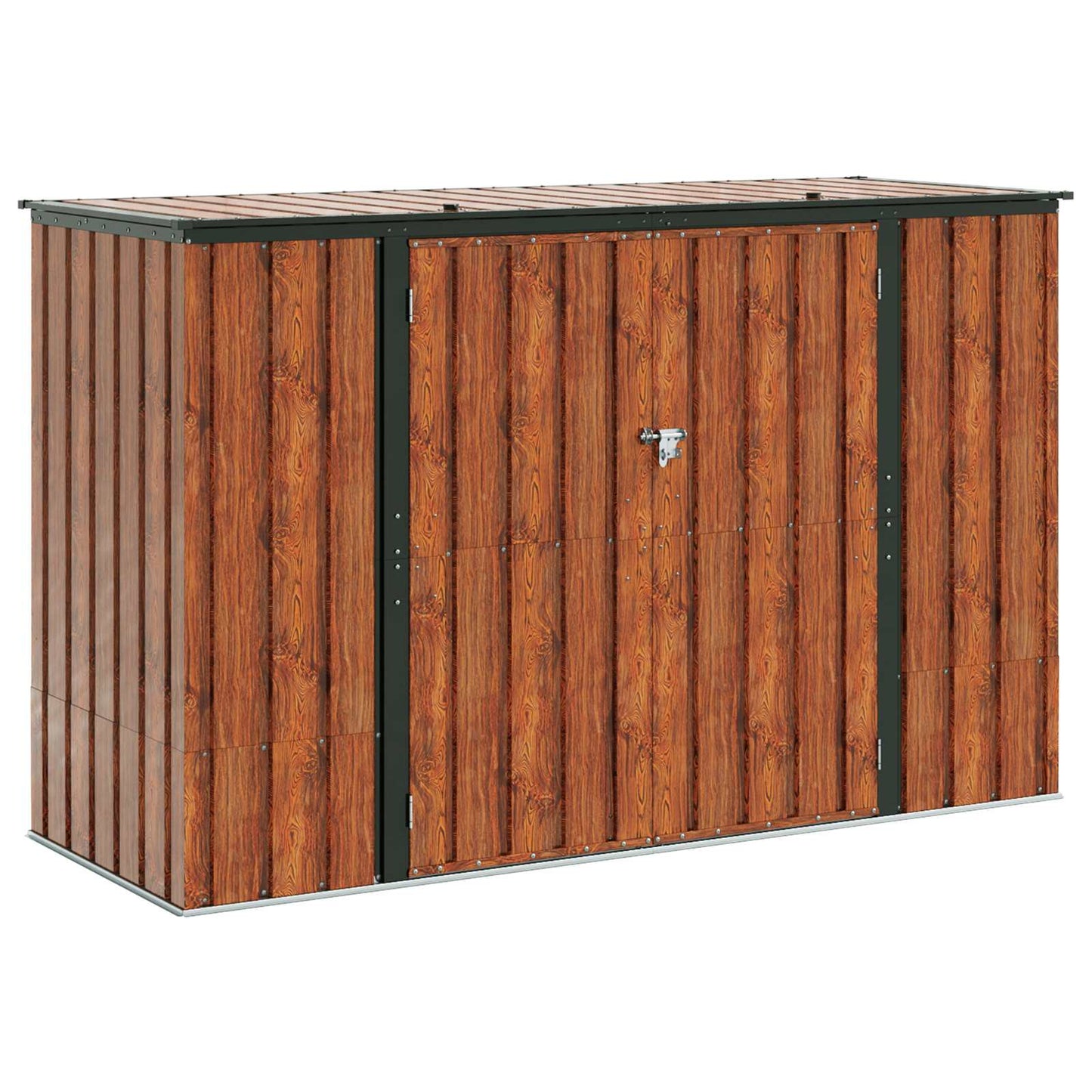 Hage Lagringsboks Brun 214 x 82 x 132 cm Stål