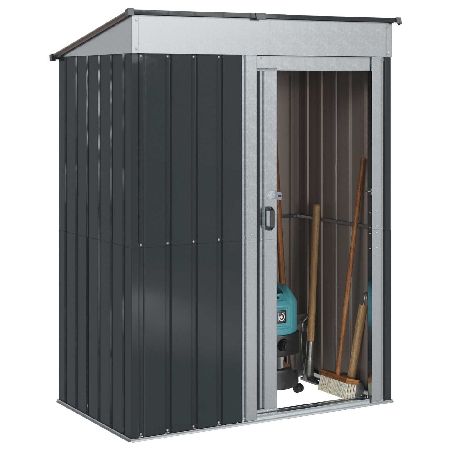 Hageskur Antrasitt 137 x 81 x 180 cm Metall