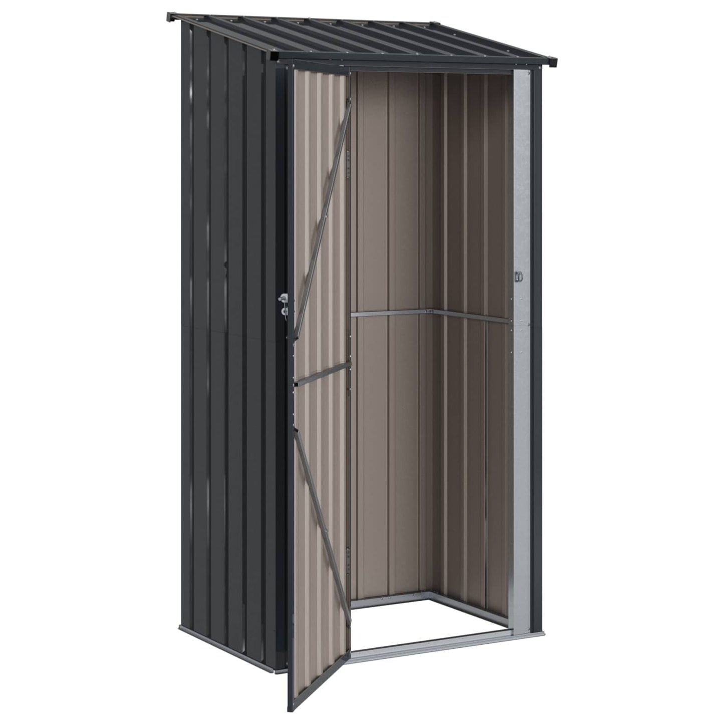 Hageskur Antrasitt 103 x 74 x 200 cm Metall