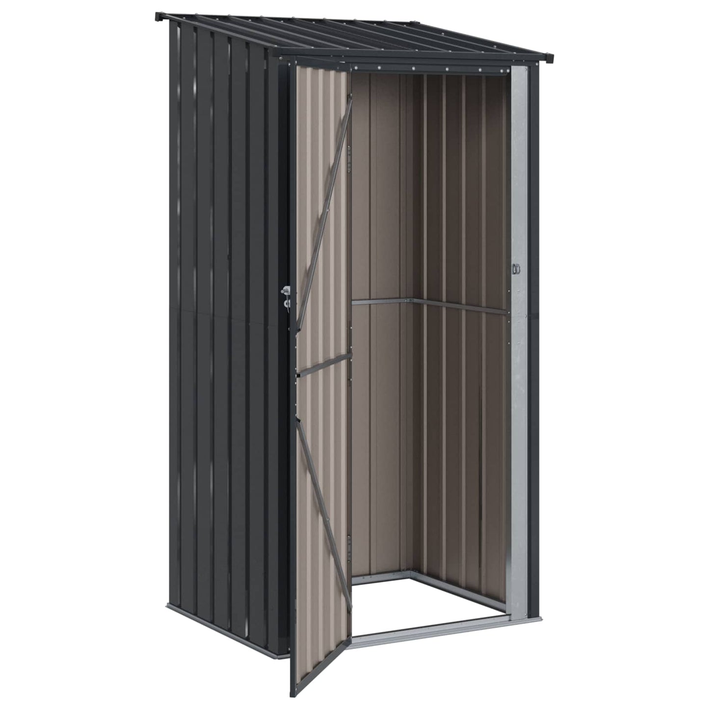 Hageskur Antrasitt 103 x 86 x 200 cm Metall
