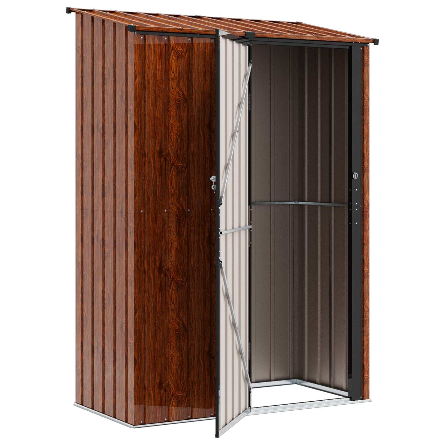Hageskur Brun 140,5 x 74 x 200 cm Metall