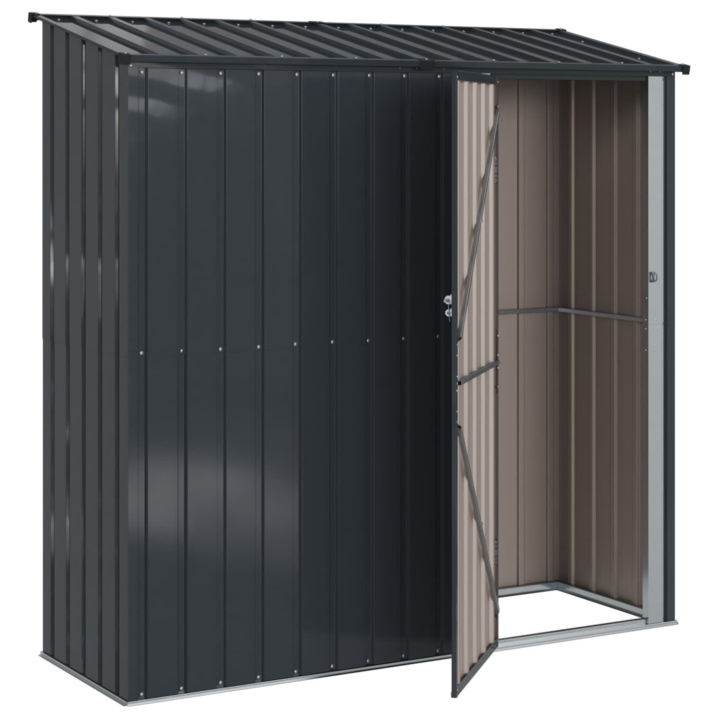 Hageskur Antrasitt 203,5 x 73 x 200 cm Metall