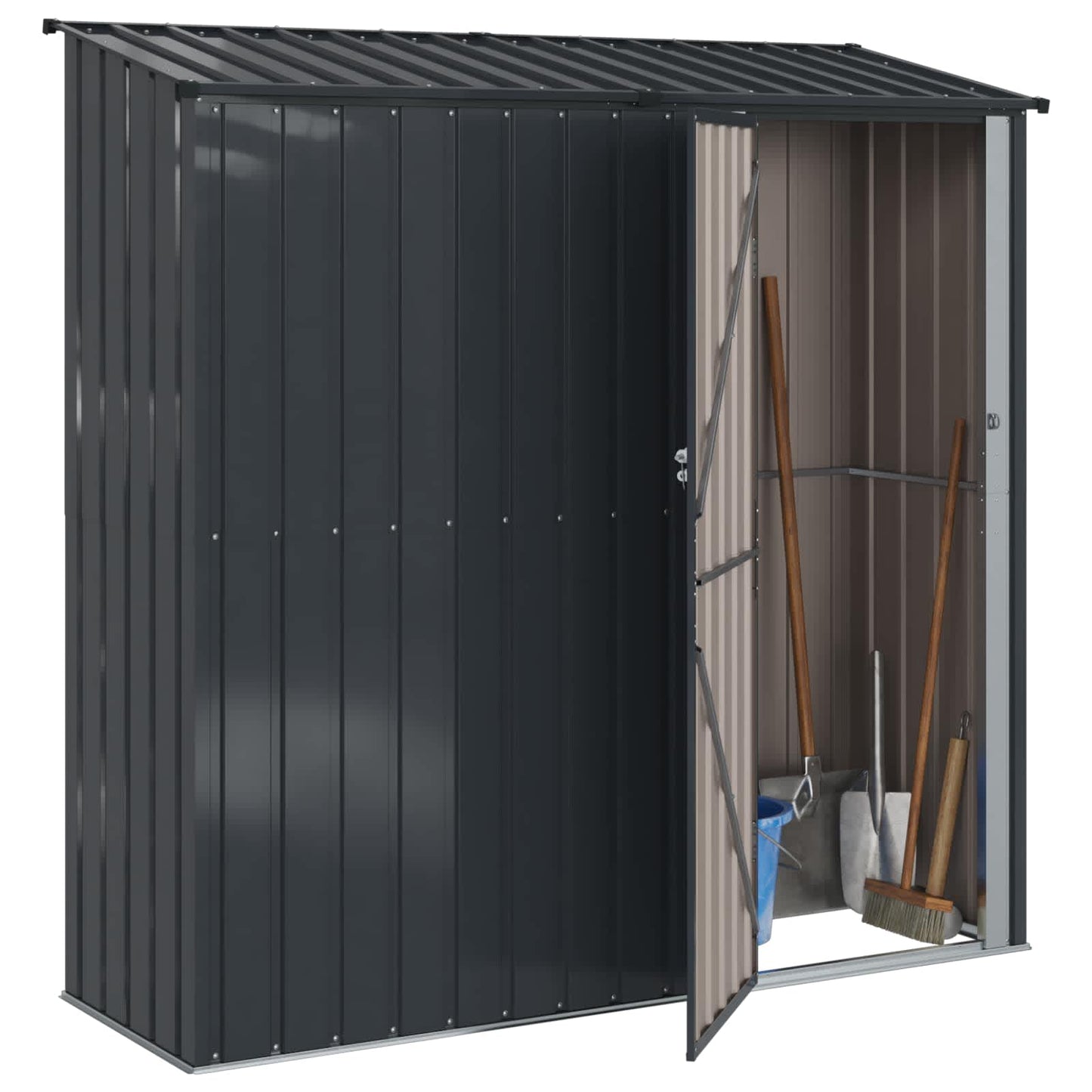 Hageskur Antrasitt 203,5 x 73 x 200 cm Metall